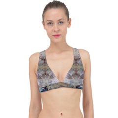 Marbling Ornate Classic Banded Bikini Top by kaleidomarblingart