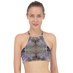 Marbling Ornate Racer Front Bikini Top by kaleidomarblingart