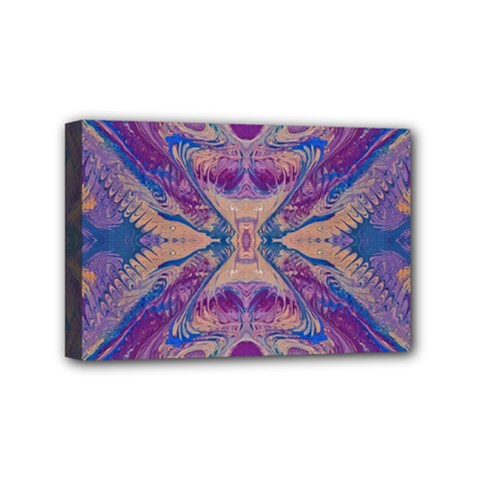 Wings Repeats Mini Canvas 6  X 4  (stretched) by kaleidomarblingart