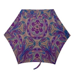 Wings Repeats Mini Folding Umbrellas by kaleidomarblingart