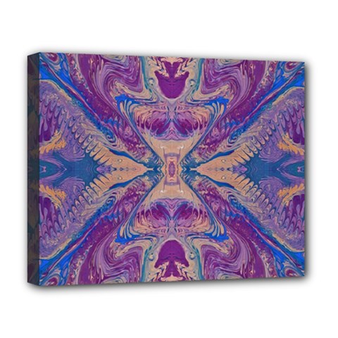 Wings Repeats Deluxe Canvas 20  X 16  (stretched) by kaleidomarblingart