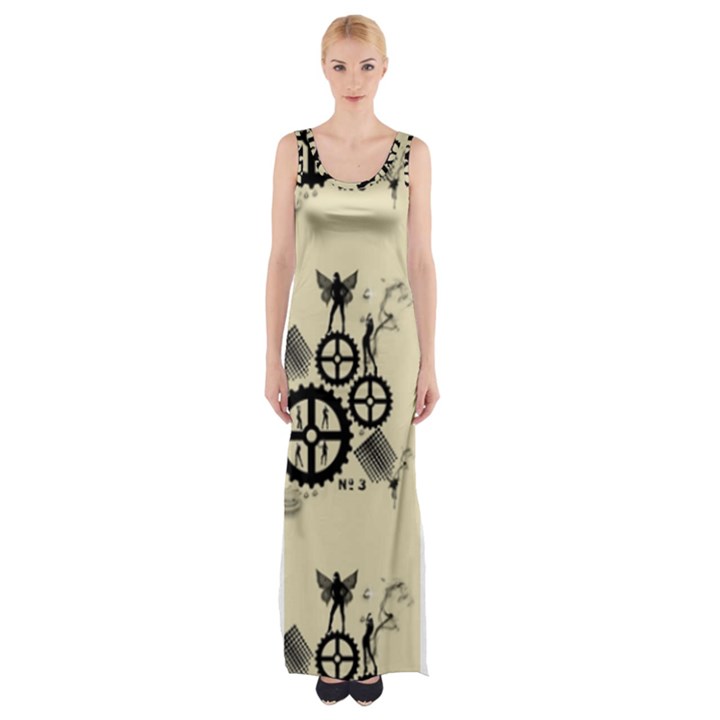 Angels Thigh Split Maxi Dress