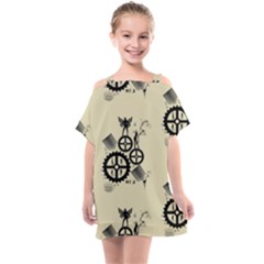 Angels Kids  One Piece Chiffon Dress by PollyParadise