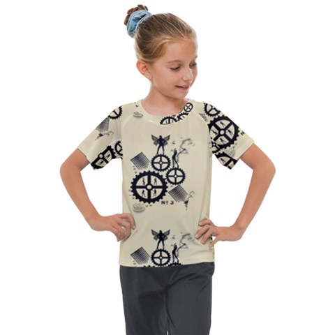 Angels Kids  Mesh Piece Tee by PollyParadise