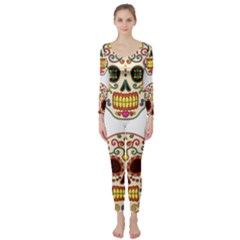 Day Of The Dead Day Of The Dead Long Sleeve Catsuit