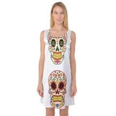 Day Of The Dead Day Of The Dead Sleeveless Satin Nightdress