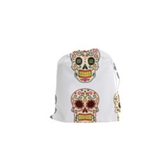 Day Of The Dead Day Of The Dead Drawstring Pouch (xs) by GrowBasket