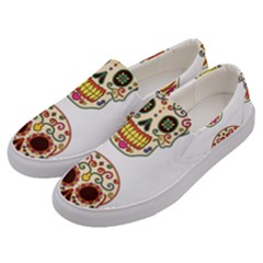 Day Of The Dead Day Of The Dead Men s Canvas Slip Ons by GrowBasket