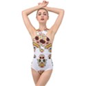 Day Of The Dead Day Of The Dead Cross Front Low Back Swimsuit View1