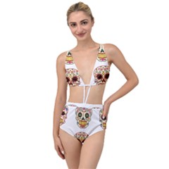 Day Of The Dead Day Of The Dead Tied Up Two Piece Swimsuit by GrowBasket