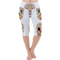 Day Of The Dead Day Of The Dead Lightweight Velour Cropped Yoga Leggings View1