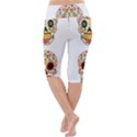 Day Of The Dead Day Of The Dead Lightweight Velour Cropped Yoga Leggings View4