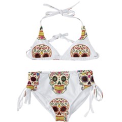 Day Of The Dead Day Of The Dead Kids  Classic Bikini Set by GrowBasket