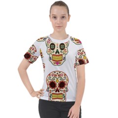 Day Of The Dead Day Of The Dead Women s Sport Raglan Tee