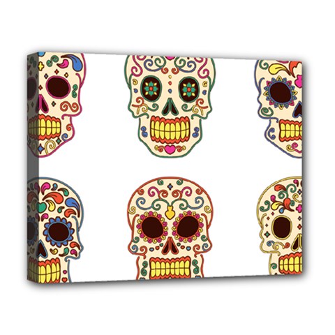 Day Of The Dead Day Of The Dead Deluxe Canvas 20  X 16  (stretched) by GrowBasket