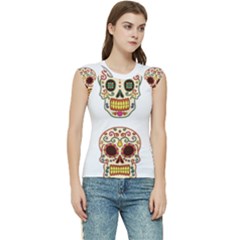 Day Of The Dead Day Of The Dead Women s Raglan Cap Sleeve Tee by GrowBasket