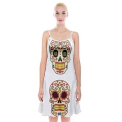 Day Of The Dead Day Of The Dead Spaghetti Strap Velvet Dress