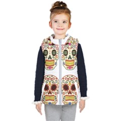 Day Of The Dead Day Of The Dead Kids  Hooded Puffer Vest