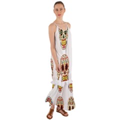 Day Of The Dead Day Of The Dead Cami Maxi Ruffle Chiffon Dress by GrowBasket