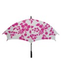 Hibiscus pattern pink Golf Umbrellas View3