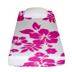 Hibiscus Pattern Pink Fitted Sheet (single Size) by GrowBasket