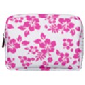 Hibiscus pattern pink Make Up Pouch (Medium) View1