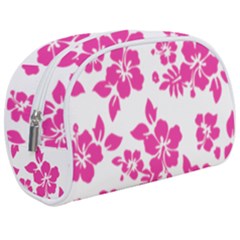 Hibiscus Pattern Pink Make Up Case (medium) by GrowBasket