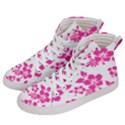 Hibiscus pattern pink Men s Hi-Top Skate Sneakers View2