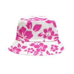 Hibiscus Pattern Pink Inside Out Bucket Hat by GrowBasket