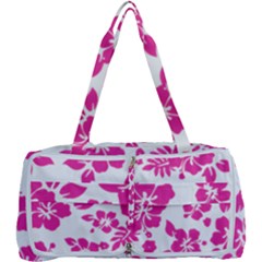 Hibiscus Pattern Pink Multi Function Bag