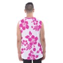 Hibiscus pattern pink Men s Basketball Tank Top View2