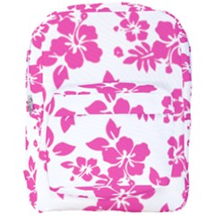 Hibiscus Pattern Pink Full Print Backpack by GrowBasket