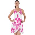 Hibiscus pattern pink Show Some Back Chiffon Dress View1