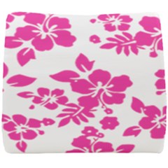 Hibiscus Pattern Pink Seat Cushion by GrowBasket