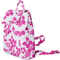 Hibiscus Pattern Pink Buckle Everyday Backpack by GrowBasket