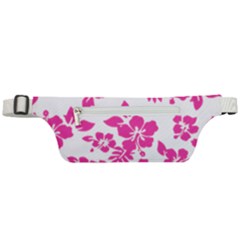 Hibiscus Pattern Pink Active Waist Bag