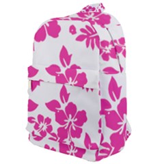 Hibiscus Pattern Pink Classic Backpack by GrowBasket