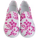 Hibiscus pattern pink Men s Lightweight Slip Ons View1