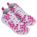 Hibiscus pattern pink Women s Lightweight High Top Sneakers View3