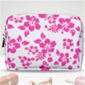 Hibiscus pattern pink Make Up Pouch (Medium) View1