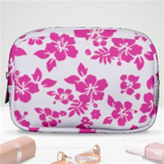 Hibiscus Pattern Pink Make Up Pouch (small) by GrowBasket