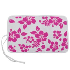 Hibiscus Pattern Pink Pen Storage Case (s) by GrowBasket