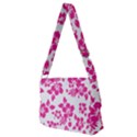 Hibiscus pattern pink Full Print Messenger Bag (M) View2