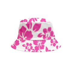 Hibiscus Pattern Pink Inside Out Bucket Hat (kids) by GrowBasket