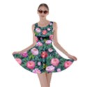 Delicate Watercolor Peony Skater Dress View1