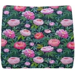 Delicate Watercolor Peony Seat Cushion by SychEva