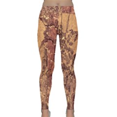 Abstract Cracked Texture Print Classic Yoga Leggings by dflcprintsclothing