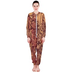 Abstract Cracked Texture Print Onepiece Jumpsuit (ladies)  by dflcprintsclothing