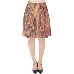 Abstract Cracked Texture Print Velvet High Waist Skirt by dflcprintsclothing