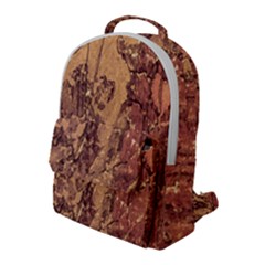 Abstract Cracked Texture Print Flap Pocket Backpack (large)